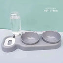 Automatic Pet Feeder With Water Fountain For Cats 3 In 1 Automatic Pet Feeder With Water Fountain For Cats 3 In 1