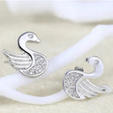 Starlight Elegance Sterling Silver Star Stud Earrings Zircon Starlight Elegance Sterling Silver Star Stud Earrings Zircon