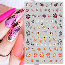 3D Sakura Blossom Nail Art Stickers for Elegant Designs 3D Sakura Blossom Nail Art Stickers for Elegant Designs