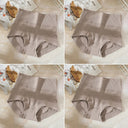 ZJX 4Pcs Set High Waist Cotton Women Panties Plus Size Body Shaper ZJX 4Pcs Set High Waist Cotton Women Panties Plus Size Body Shaper