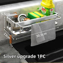 Aluminum Sink Organizer: Stylish Space-Saving Solution Design Aluminum Sink Organizer: Stylish Space-Saving Solution Design