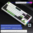 AULA F87 Pro Mechanical Keyboard 2.4g Usb Bluetooth Tri Mode Wireless 87 Key RGB PBT Gasket 5 Layer Silencing Full Key No Impact AULA F87 Pro Mechanical Keyboard 2.4g Usb Bluetooth Tri Mode Wireless 87 Key RGB PBT Gasket 5 Layer Silencing Full Key No Impact
