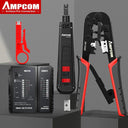 AMPCOM Network Cable Repair Kit Professional Ethernet Tool Set AMPCOM Network Cable Repair Kit Professional Ethernet Tool Set
