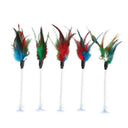 Interactive Feather Cat Toy Stick With Mini Bell Teaser Interactive Feather Cat Toy Stick With Mini Bell Teaser