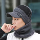 Unisex Thick Knit Beanie Balaclava Hat For Women And Men Unisex Thick Knit Beanie Balaclava Hat For Women And Men