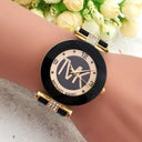 TVK Black Luxury Fashion Watch Elegant Timepiece for Women TVK Black Luxury Fashion Watch Elegant Timepiece for Women