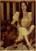 Lana Del Rey Retro Kraft Paper Music Album Poster Vintage Decor Lana Del Rey Retro Kraft Paper Music Album Poster Vintage Decor