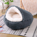 Winter Dog Plush Round Bed Mattress for Small Medium Pets Winter Dog Plush Round Bed Mattress for Small Medium Pets