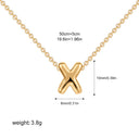 3D Bubble Initial A-Z Mini Necklace Gold Plated Jewelry Gift 3D Bubble Initial A-Z Mini Necklace Gold Plated Jewelry Gift