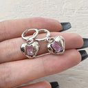 Heart Tassel Star Dangle Earrings for Trendy Parties Heart Tassel Star Dangle Earrings for Trendy Parties