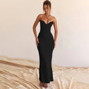 WannaThis Corsets Tube Midi Dress Backless Bodycon 2023 WannaThis Corsets Tube Midi Dress Backless Bodycon 2023