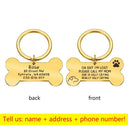 Personalized Pet ID Tag: Stylish Bone Engraved Pendant Personalized Pet ID Tag: Stylish Bone Engraved Pendant