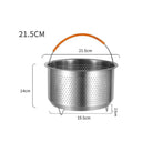 Pot Steamer Stainless Steel Basket With Silicone Handle Pot Steamer Stainless Steel Basket With Silicone Handle