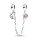 Daisy Sterling Silver Clip Charms with Authentic CZ Detailing Daisy Sterling Silver Clip Charms with Authentic CZ Detailing