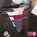 5 Piece Seductive Cotton G String Panties Set Intimates 5 Piece Seductive Cotton G String Panties Set Intimates