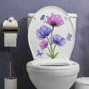 Green Plant Leaves Bathroom Wall Sticker Waterproof Decor Green Plant Leaves Bathroom Wall Sticker Waterproof Decor