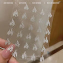 Butterfly and Fruit Nail Sticker Set with 5D Floral Designs Butterfly and Fruit Nail Sticker Set with 5D Floral Designs