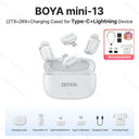 BOYA Mini Wireless Lavalier Microphone For iPhone iPad Android Type C 2.4 GHz HD BOYA Mini Wireless Lavalier Microphone For iPhone iPad Android Type C 2.4 GHz HD
