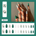 Purple Floral Ballerina Nail Tips 24pcs False Nails Box Purple Floral Ballerina Nail Tips 24pcs False Nails Box