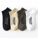 Trendy Hip Hop Low Cut Socks 4 Pack Cotton Style Unisex Trendy Hip Hop Low Cut Socks 4 Pack Cotton Style Unisex