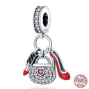 Sterling Silver Red Heart Beads for Pandora Jewelry Gifts Sterling Silver Red Heart Beads for Pandora Jewelry Gifts