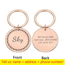 Personalized Engraved Pet ID Tags for Dogs Cats Reflective Personalized Engraved Pet ID Tags for Dogs Cats Reflective