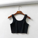 Chic Knitted Crop Top Summer Fashion Statement Clubwear Chic Knitted Crop Top Summer Fashion Statement Clubwear