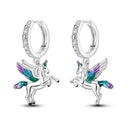 Zircon Heart Shaped Silver Earrings Elegant Gift for Women Zircon Heart Shaped Silver Earrings Elegant Gift for Women