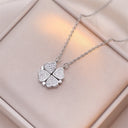 Fashion Retro Lucky Four Leaf Clover Necklace Gift for Women Fashion Retro Lucky Four Leaf Clover Necklace Gift for Women
