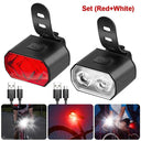 Waterproof Mini Bike Lamp Front Light White Taillight Red Waterproof Mini Bike Lamp Front Light White Taillight Red