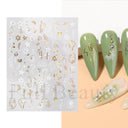 Fantasy Butterfly Nail Decals - Silver Holographic Flames Fantasy Butterfly Nail Decals - Silver Holographic Flames