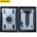 Men Slim Aluminum Wallet With RFID Blocking Money Clip Men Slim Aluminum Wallet With RFID Blocking Money Clip