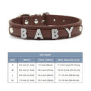 Leather Personalized Pet Collar With Rhinestone Letters Leather Personalized Pet Collar With Rhinestone Letters