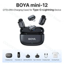 BOYA Mini Wireless Lavalier Microphone for iPhone 15 16 Android Type C On The Go BOYA Mini Wireless Lavalier Microphone for iPhone 15 16 Android Type C On The Go