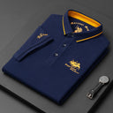 New Summer Korean Embroidered Polo Shirt Men's Luxury Top New Summer Korean Embroidered Polo Shirt Men's Luxury Top