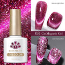 9D Cat Magnetic Gel Nail Polish Pink Purple UV Varnish Set 9D Cat Magnetic Gel Nail Polish Pink Purple UV Varnish Set