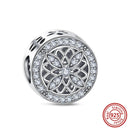 Crown Flowers Heart Silver Bead Charm Pandora Accessory Crown Flowers Heart Silver Bead Charm Pandora Accessory