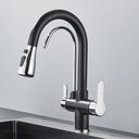 Quyanre Matte Black Filtered Crane For Kitchen Faucet Quyanre Matte Black Filtered Crane For Kitchen Faucet