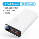 QOOVI Ultra Fast 20000mAh Power Bank For IPhone Devices QOOVI Ultra Fast 20000mAh Power Bank For IPhone Devices
