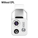 200X Magnification Microscope Lens with CPL Mobile LED Light 200X Magnification Microscope Lens with CPL Mobile LED Light