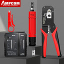 AMPCOM Network Cable Repair Kit Professional Ethernet Tool Set AMPCOM Network Cable Repair Kit Professional Ethernet Tool Set