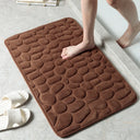 Embossed Pebble Bath Rug Non-Slip Memory Foam Mat 24x17 Embossed Pebble Bath Rug Non-Slip Memory Foam Mat 24x17