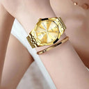 Luxury Stainless Steel Womens Quartz Watch Waterproof Luxury Stainless Steel Womens Quartz Watch Waterproof