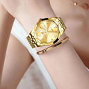 Luxury Stainless Steel Women's Quartz Watch Stylish Waterproof Luxury Stainless Steel Women's Quartz Watch Stylish Waterproof