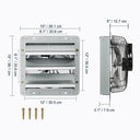 VEVOR Shutter Exhaust Fan 12 Inch with Humidity Controller VEVOR Shutter Exhaust Fan 12 Inch with Humidity Controller