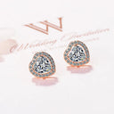 Starlight Elegance Silver Star Stud Earrings Dazzling Zircon Design Starlight Elegance Silver Star Stud Earrings Dazzling Zircon Design