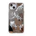 Luxury Pink Jesus Christ Cross Mirror Face Phone Case Luxury Pink Jesus Christ Cross Mirror Face Phone Case