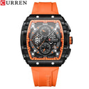 CURREN Chronograph Square Dial Men's Wristwatch Luxury Timepiece CURREN Chronograph Square Dial Men's Wristwatch Luxury Timepiece