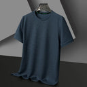 Summer O Neck Short Sleeve T Shirts For Men Casual Waffle Summer O Neck Short Sleeve T Shirts For Men Casual Waffle