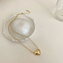 New Crossborder Couple Clavicle Chain Heart Necklace New Crossborder Couple Clavicle Chain Heart Necklace